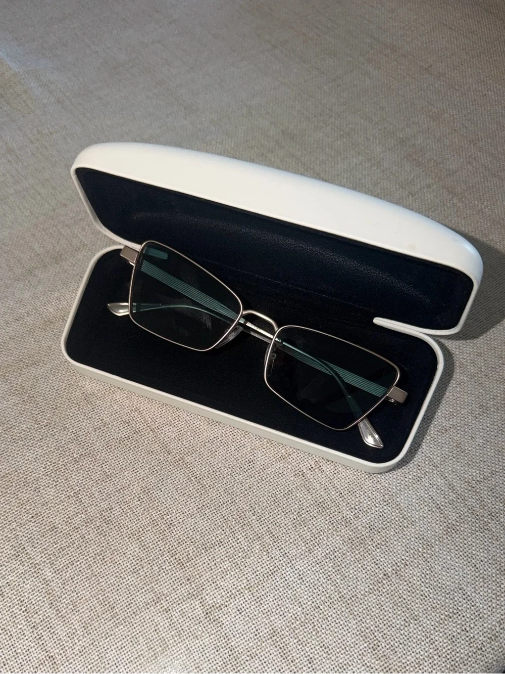 New Calvin Klein gold-tone frame sunglasses.